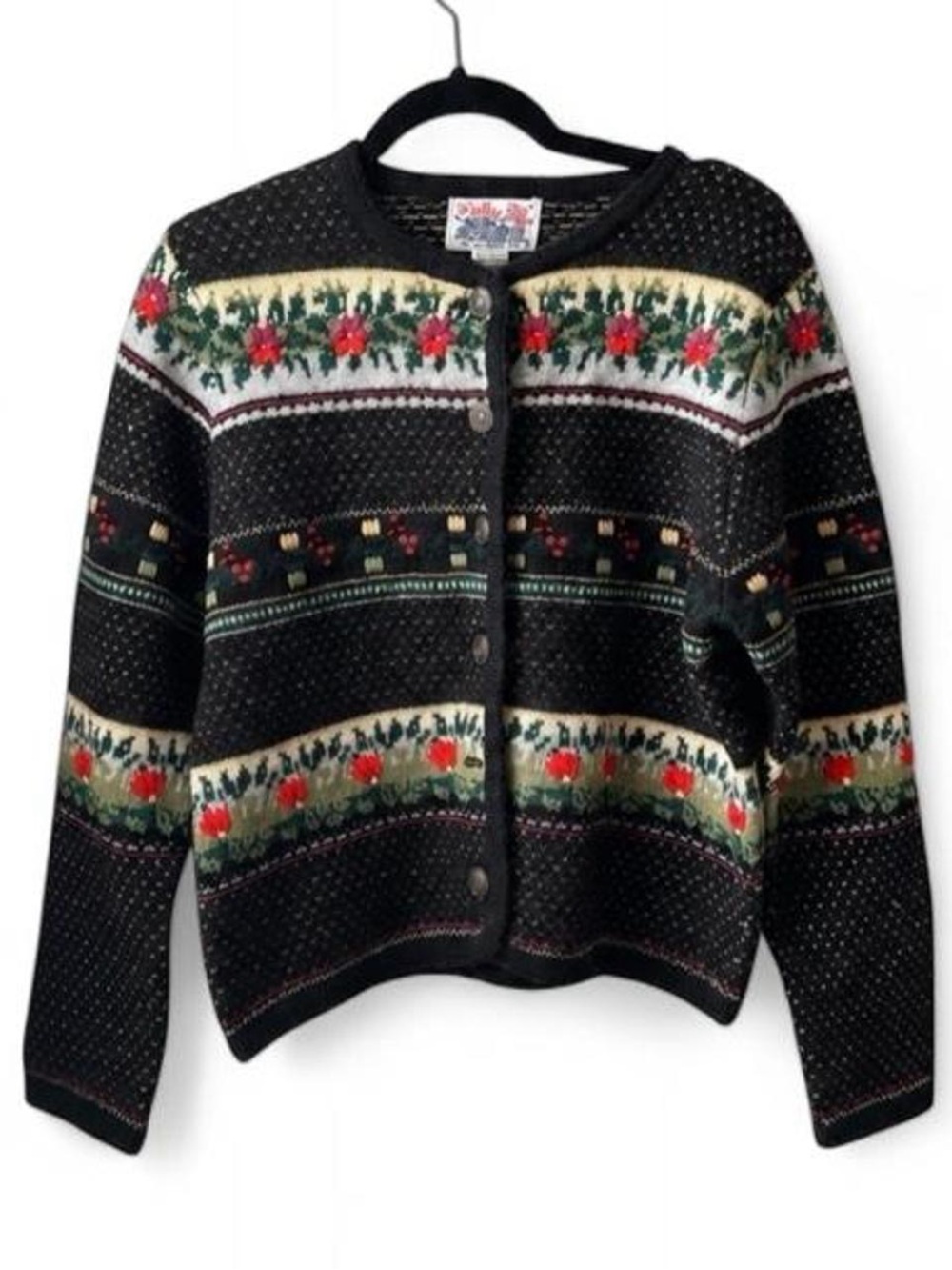 Vintage 100% wool cardigan sweater